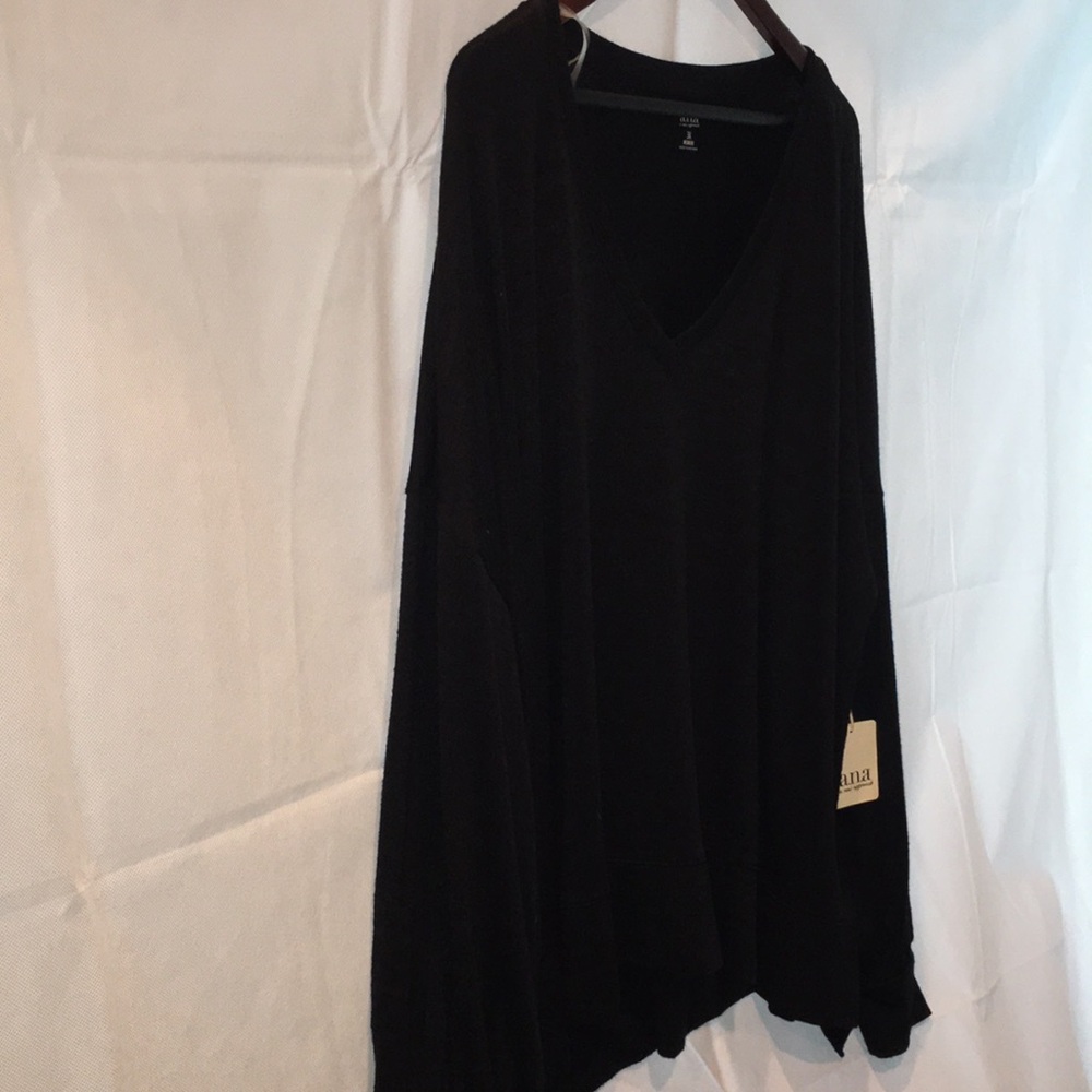 🖤 A.N.A Black V-Neck Black Sweater – 3X – NWT